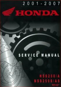 Honda Nss250 Nss250s Nss250a Nss250as Reflex Service Repair Workshop Manual 2001-2007 - PDF DOWNLOAD