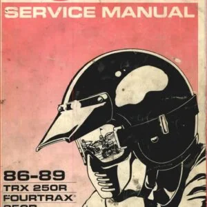 Honda Trx250r Fourtrax Service Repair Manual 1986-1989 Instant Download