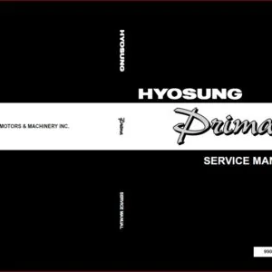 Hyosung Prima Sf50 Sf 50 Factory Service Repair Manual - PDF DOWNLOAD