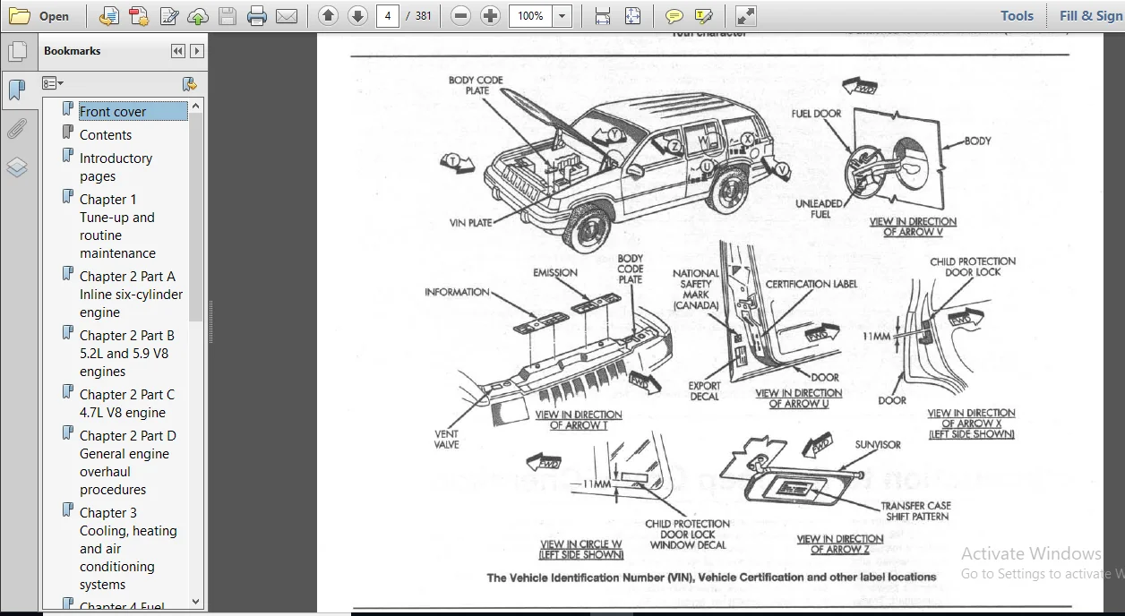 Jeep Grand Cherokee 1993-2000 Workshop Repair Service Manual - PDF DOWNLOAD - Image 5