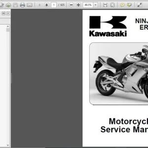 Kawasaki EX650 ER6F ABS Ninja 650R Shop Manual 2006-2007 - PDF DOWNLOAD