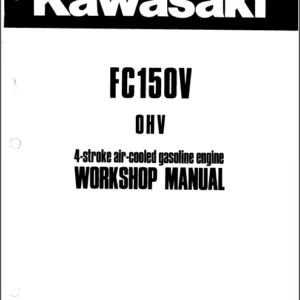 Kawasaki FC150V 4 Stroke Air Cooled Gas Engine Service Manual - PDF DOWNLOAD