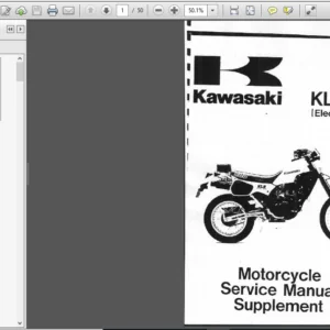 Kawasaki Klr600 Kl600 Klr 600 Kl Electric Starter 1985 To 1994 Service Manual - PDF DOWNLOAD