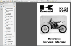 Kawasaki Kx125 Kx250 Service Manual Repair 1994-1998 Kx 125 250 - PDF DOWNLOAD