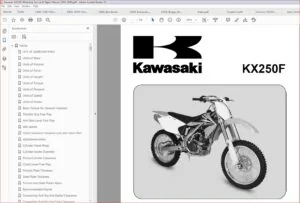 Kawasaki Kx250f Workshop Service Repair Manual 2003-2006 - PDF DOWNLOAD