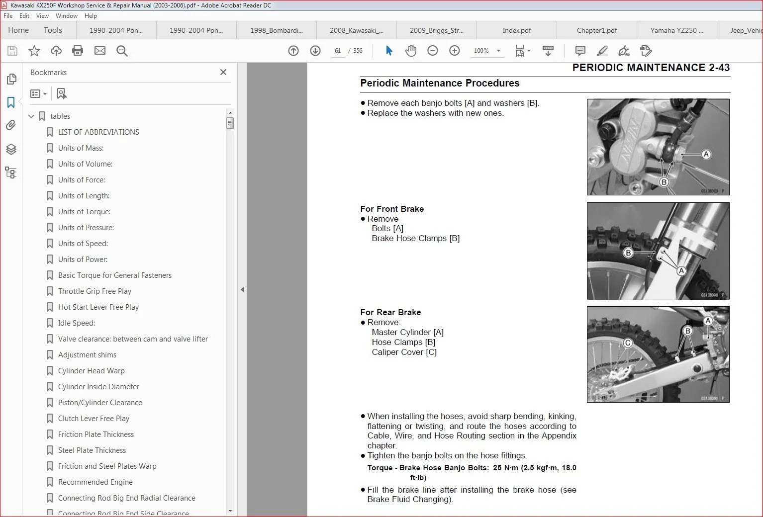 Kawasaki Kx250f Workshop Service Repair Manual 2003-2006 - PDF DOWNLOAD - Image 2