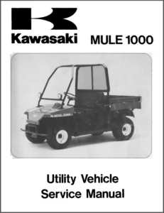 Kawasaki Mule 1000 1989-1997 Workshop Repair Service Manual - PDF DOWNLOAD