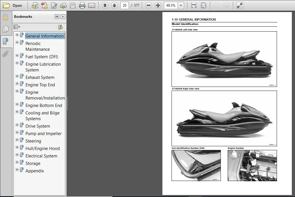 Kawasaki Ultra 300x Ultra 300lx Jet Ski Watercraft Service Repair Manual 2011-2013 - PDF DOWNLOAD - Image 4