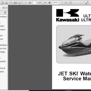 Kawasaki Ultra 300x Ultra 300lx Jet Ski Watercraft Service Repair Manual 2011-2013 - PDF DOWNLOAD