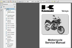 Kawasaki Versys 2009 Full Service Repair Manual - PDF DOWNLOAD