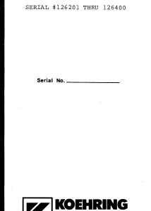 Koehring Hydraulic Excavator 6612 Parts Manual-PDF