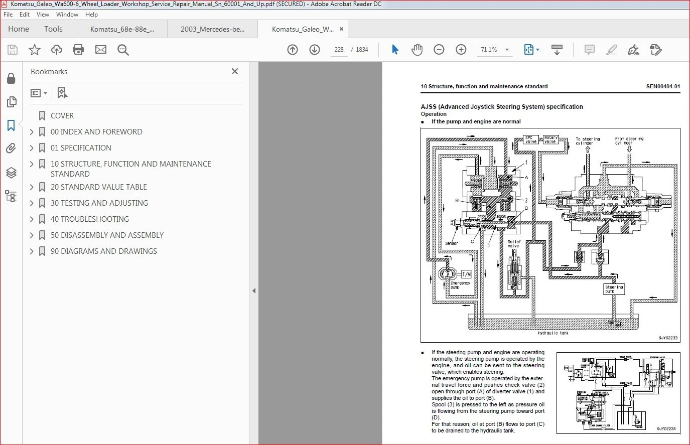 Komatsu Galeo Wa600 6 Wheel Loader Workshop Service Repair Manual Sn 60001 And Up - PDF DOWNLOAD - Image 5