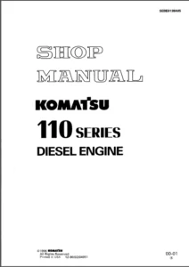 Komatsu S6d110 1 Sa6d110 1 Diesel Engine Service Repair Workshop Manual - PDF DOWNLOAD