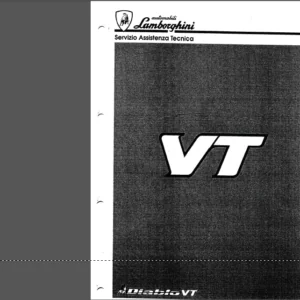 Lamborghini Diablo Vt 1993-1998 Workshop Service Manual - PDF DOWNLOAD