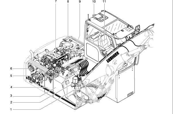 Liebherr A924c Litronic A924c hd Litronic Hydraulic Excavator Operation Maintenance Manual Download - Image 5