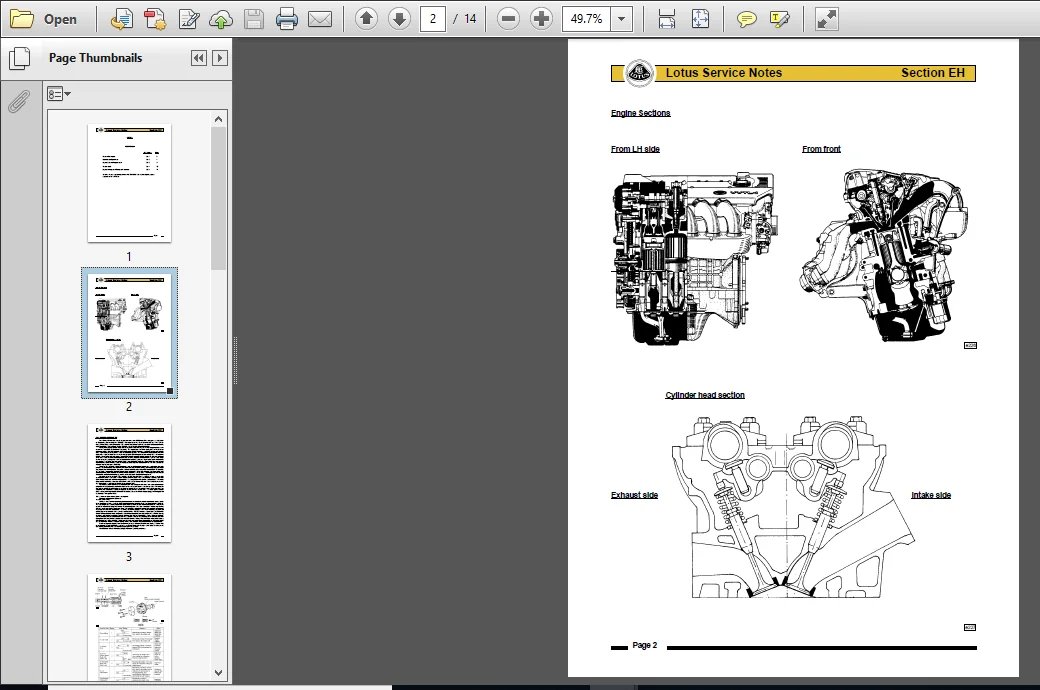 Lotus Elise Exige S2 2004-2012 Factory Service Manual - pdf download - Image 4