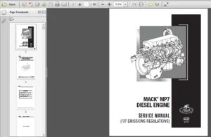 Mack MP7 Diesel Engine Shop Manual - PDF Download