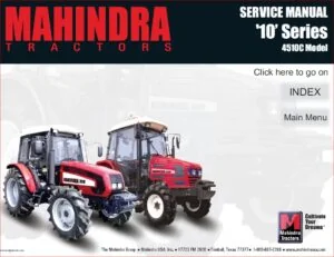 Mahindra 4510 Tractor Workshop Service Repair Manual - PDF DOWNLOAD