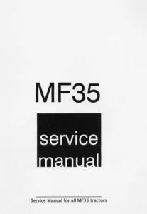 Massey Ferguson Mf35 And Mf40 Workshop Repair Manual - PDF Download