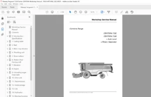 Massey Ferguson Service Mf-7200 Centora Series Mf-7280 Mf-7282 Manual Complete Tractor Workshop Manual Shop Repair Book -  PDF Downlod