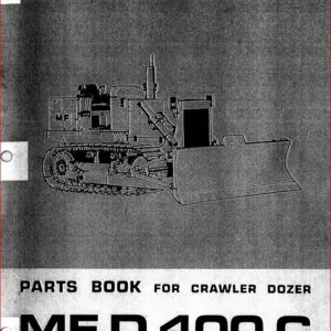 Massey Ferguson D400c Crawler Dozer Service Parts Catalogue Manual  Download