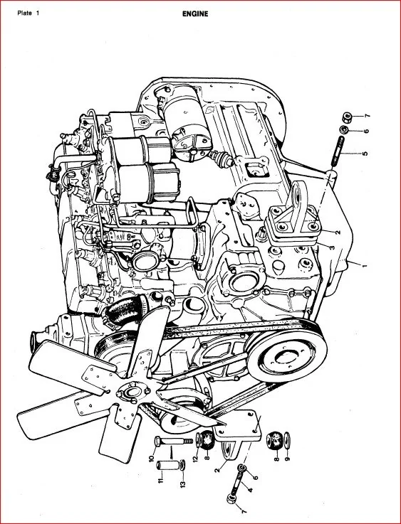 Massey Ferguson D400c Crawler Dozer Service Parts Catalogue Manual  Download - Image 3