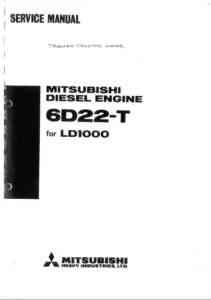 Mitsubishi 6D22-T Diesel Engine Shop Manual - PDF