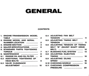 Mitsubishi 4d55 Engine Factory Service Repair Manual - PDF DOWNLOAD