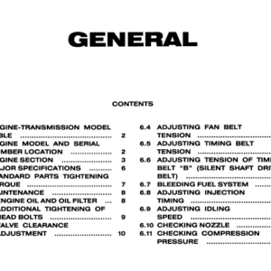 Mitsubishi 4d55 Engine Factory Service Repair Manual - PDF DOWNLOAD