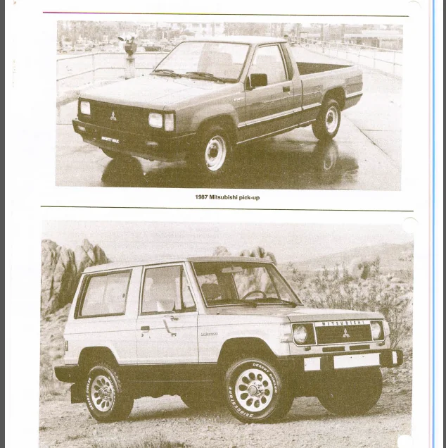 Mitsubishi Montero Raider Mighty Max Workshop Repair Manual Download 1983-1998 - Image 4