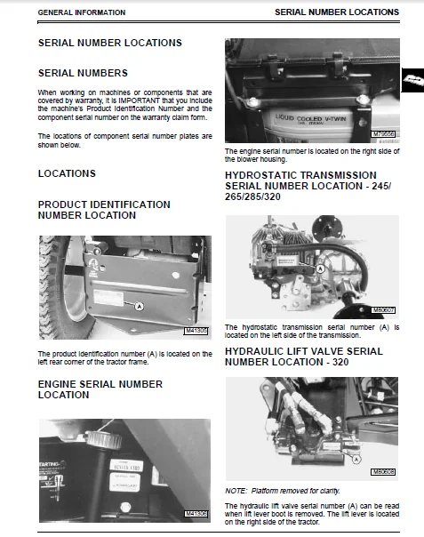 Models 240 245 260 265 285 320 Lawn And Garden Tractor Repair Manual - PDF DOWNLOAD - Image 3