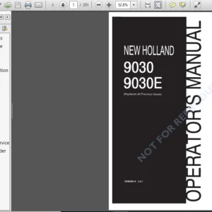 New Holland 9030 9030e Tractor Operators Manual - PDF Downloads