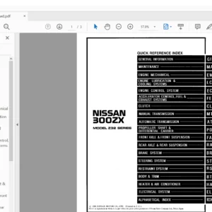 Nissan 300Zx 1984-1996  Service Repair Manual - Pdf Download