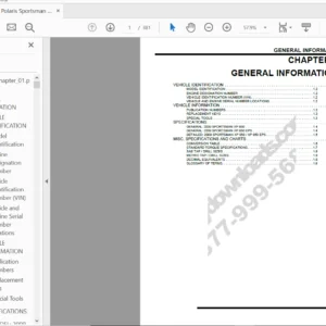 Polaris Sportsman Xp850 Xp 850 Eps 2009 Service Manual Pdf - download