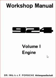 Porsche 924 Carrera Gt 1981 Service Repair Manual - PDF DOWNLOAD