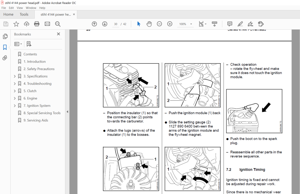 Stihl Fs40 Fs50 Fs56 Fc56 Km56 Service Manuals - Pdf Download 