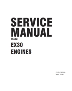 subaru robin engine ex30 technician service manual  -  PDF Download