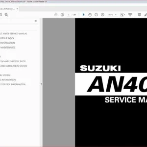 Suzuki An400 An 400 2002 Workshop Service Repair Manual - PDF DOWNLOAD