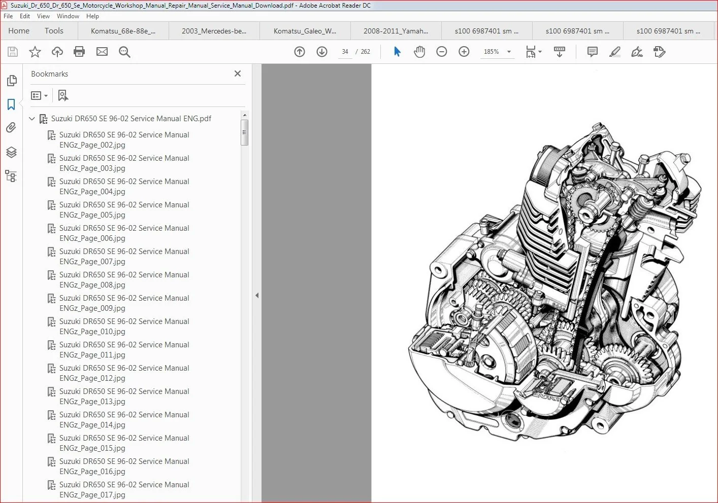 Suzuki Dr 650 Dr 650 Se Motorcycle Workshop Manual Repair Manual Service Manual Download - Image 5