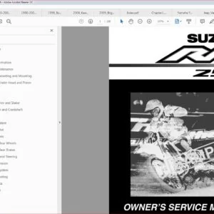 Suzuki Rm 250 2004 Repair Service Manual - PDF DOWNLOAD