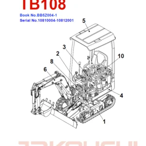 Takeuchi Tb108 Parts Book (1) - PDF Download