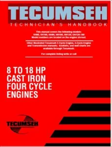 Tecumseh VH80, VH100, HH80, HH100, HH120, OH120 180 4 Cycle Engine Shop Manual - PDF DOWNLOAD