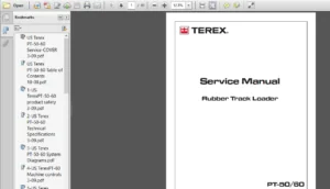 Terex Pt-50 Pt-60 Track Loader Service Repair Manual - PDF DOWNLOAD