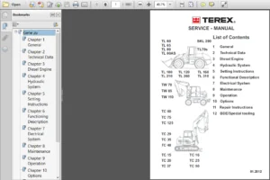 Terex Tw Series Workshop Service Repair Manual - PDF DOWNLOAD