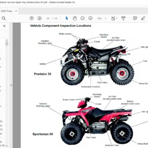 2009 Polaris Youth 4stroke Master Service Repair Manual  -  PDF Download