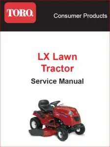 Toro LX500 22hp Kohler Lawn Tractor Shop Manual - PDF DOWNLOAD