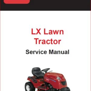 Toro LX500 22hp Kohler Lawn Tractor Shop Manual - PDF DOWNLOAD