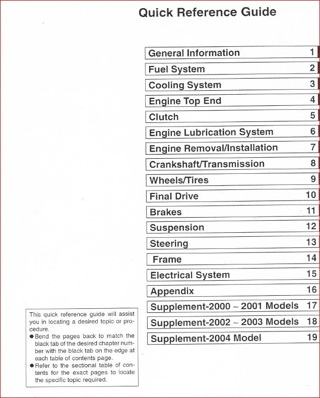 Vn800 Vulcan 800 Vn 800 95 05 Service Repair Workshop Manual - PDF DOWNLOAD - Image 3