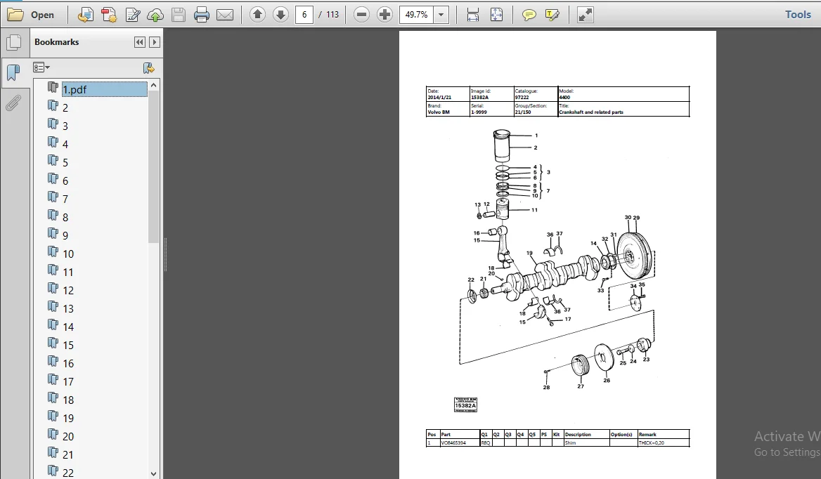 Volvo Bm 4400 Wheel Loader Service Parts Catalogue Manual Instant Download  - PDF DOWNLOAD - Image 4
