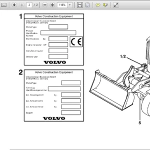 Volvo L35b Compact Wheel Loader Service Parts Catalogue Manual Instant Download - PDF DOWNLOAD
